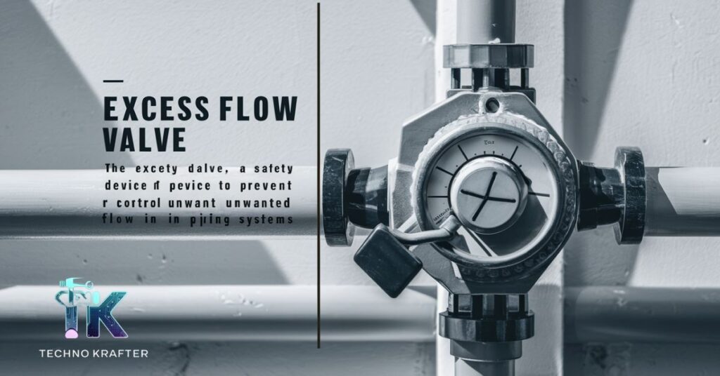 What is the purpose of an excess flow valve